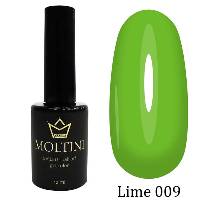 Moltini цветной гель-лак "Lime" 009. 12 мл.