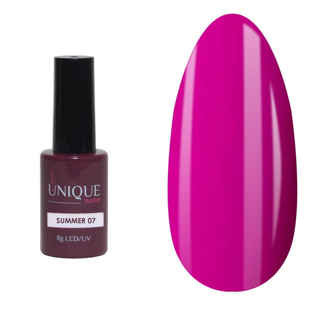 Unique, Гель-лак Лето 07 (SUMMER №07) (8ml)