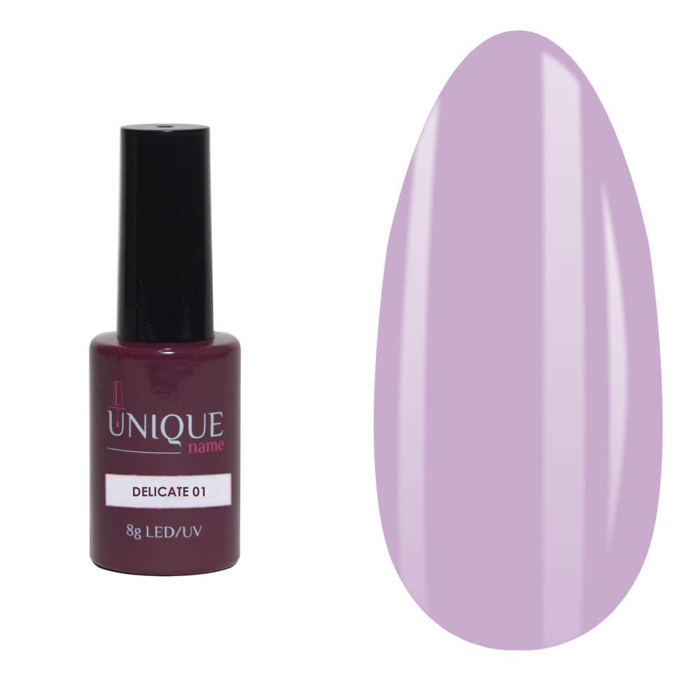 Unique, Гель-лак Нежный 01 (Delicate 01) (8ml)