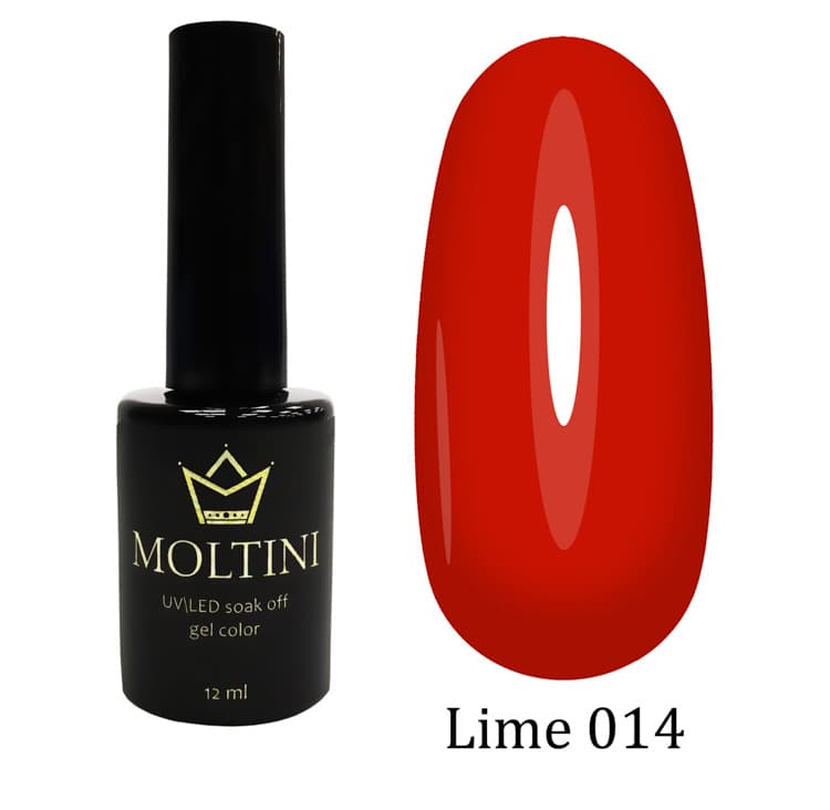 Moltini цветной гель-лак "Lime" 014. 12 мл.