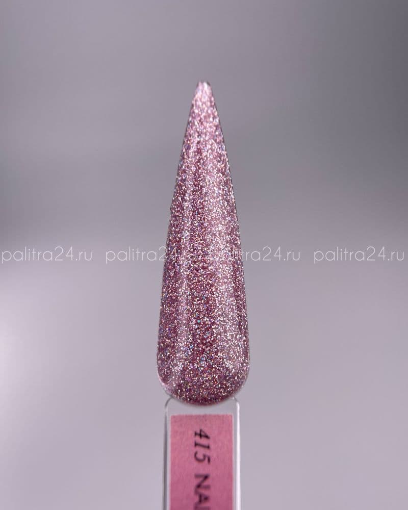 Nail Republic, 415 Rose garden гель-лак, Мерцающий темно-розовый (10 гр)