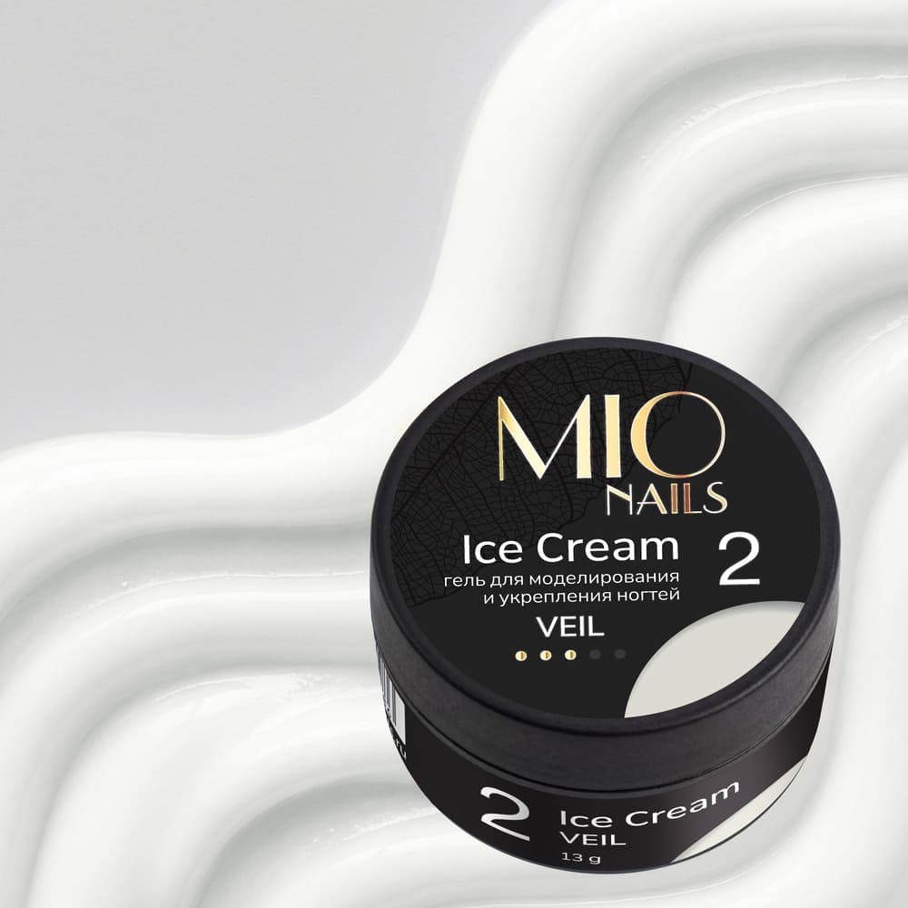 MIO Nails, Гель для моделирования ногтей Ice Cream Gel Veil- #02 13г