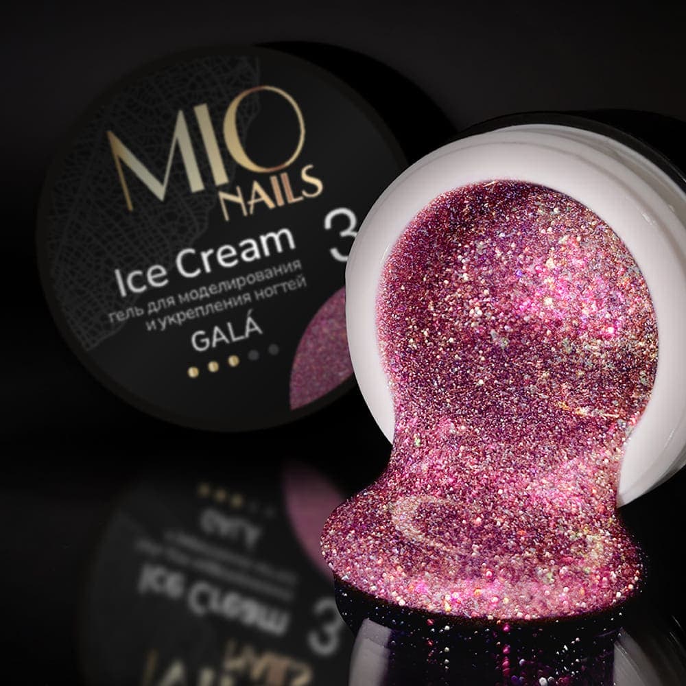 MIO Nails, Гель для моделирования ногтей Ice Cream Gel Gala- #03 13г