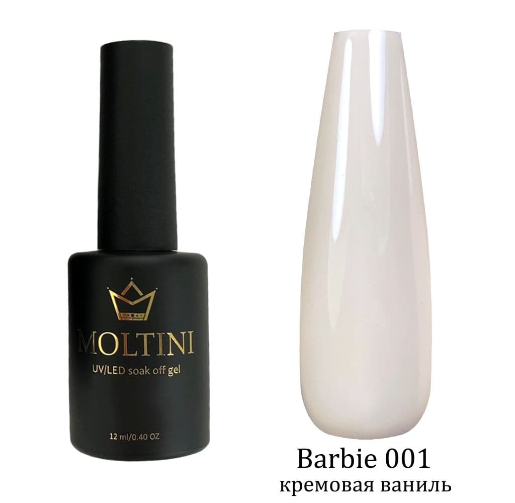 Moltini цветной гель-лак Barbie № 001. 12 мл.