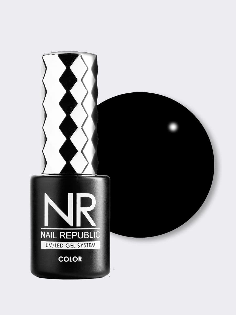 Nail Republic, 100/1 Classic/Vamp гель-лак для френча, Ультра Черный (10мл)