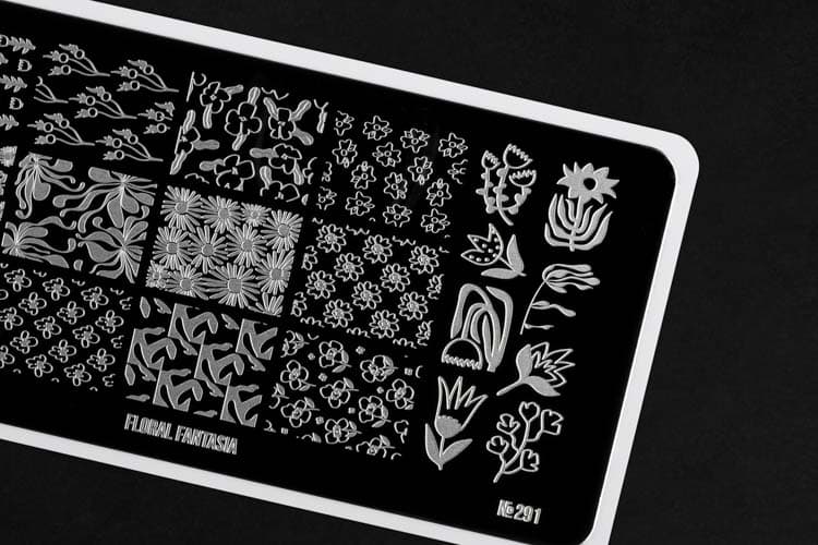 Go! Stamp, Пластина для стемпинга 291 Floral Fantasia