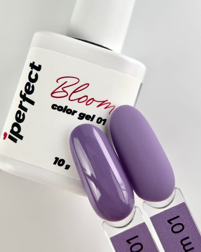 iPerfect, Bloom color gel 01 - гель-лак для ногтей, 10гр флакон с кистью