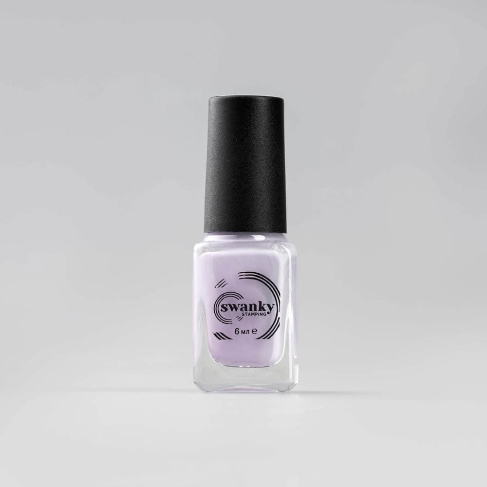 Swanky Stamping, Лак для стемпинга S042, нежно-сиреневый 6мл #