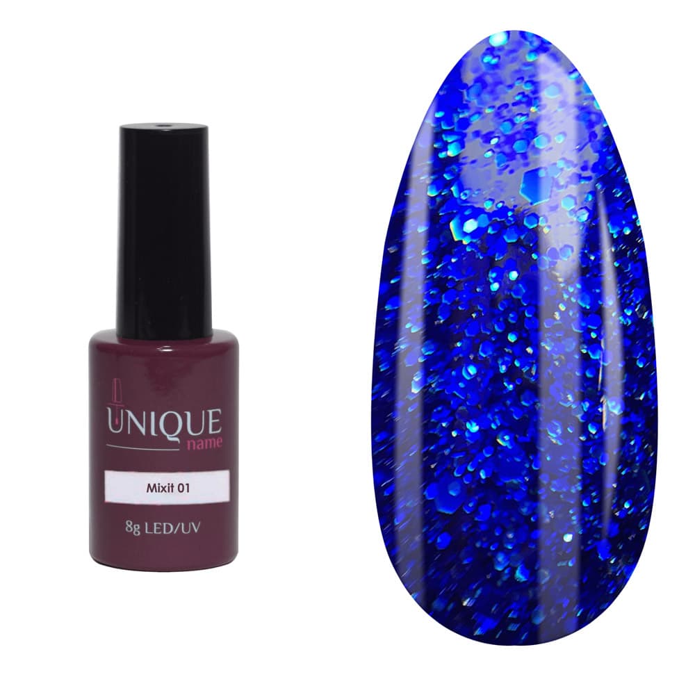 Unique, Гель-лак Микст 01 (Mixit 01) (8ml) #