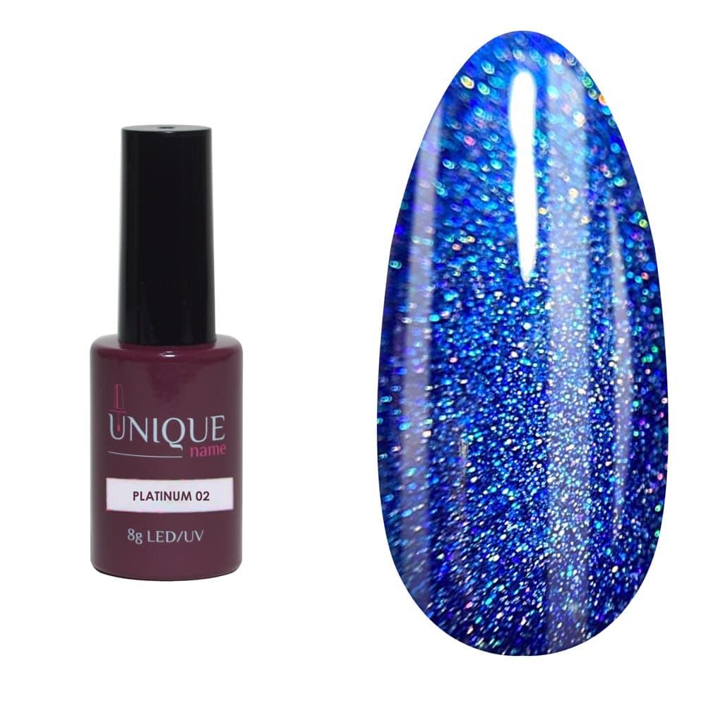 Unique, Гель-лак Платина №2 (Platinum №2) (10ml) #