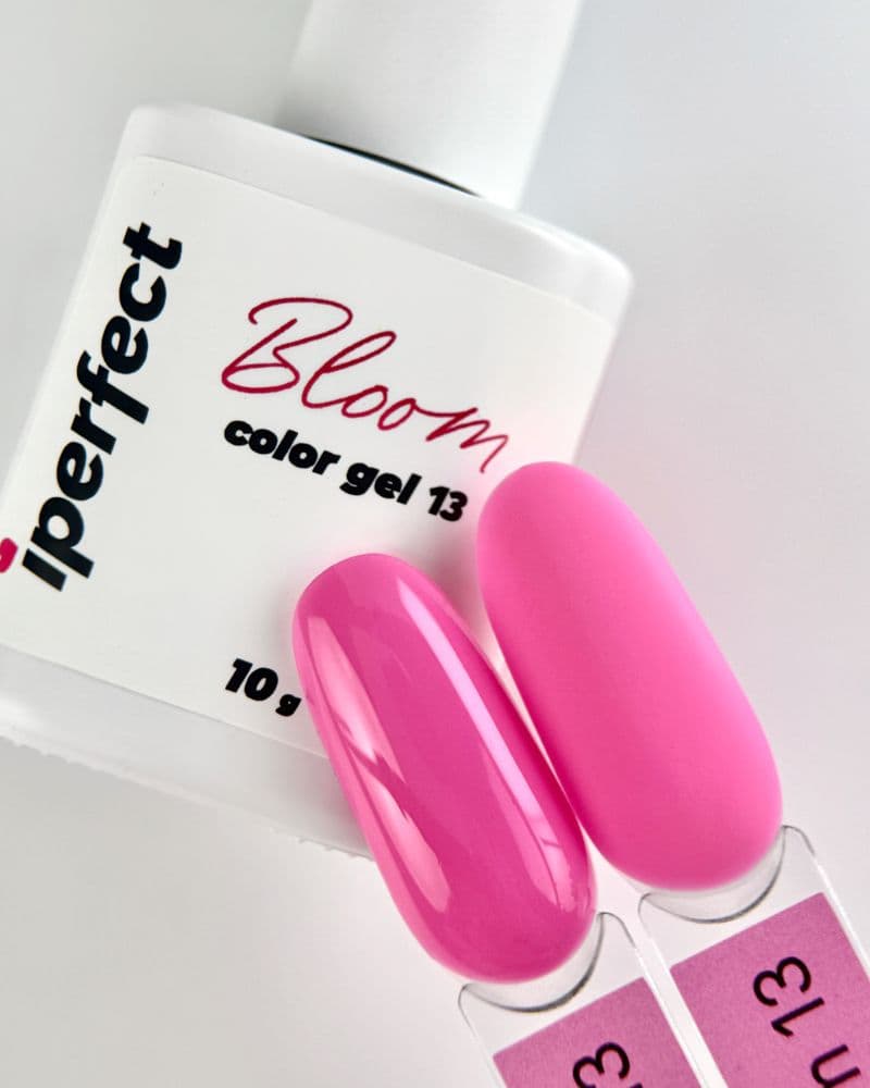 iPerfect, Bloom color gel 13 - гель-лак для ногтей, 10гр флакон с кистью