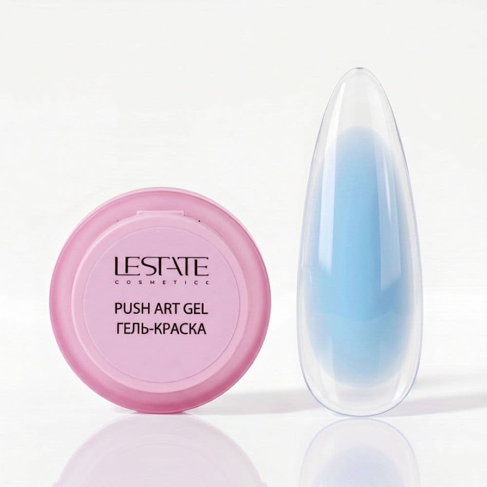 Lestate, Гель-краска голубая,  PUSH ART GEL 2г