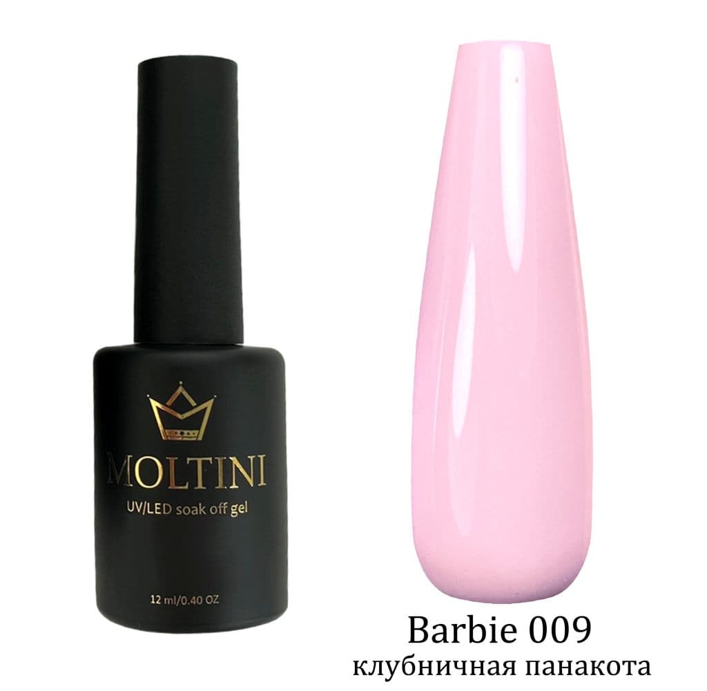Moltini цветной гель-лак Barbie № 009. 12 мл.
