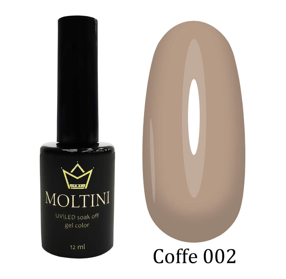 Moltini цветной гель-лак Coffe № 002. 12 мл.