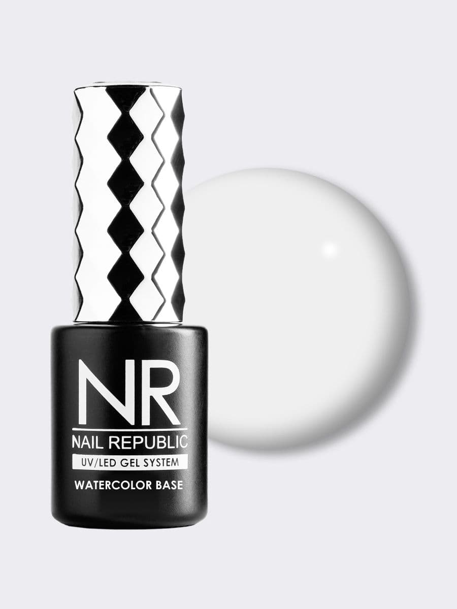 Nail Republic, База для техники по "мокрому" WATERCOLOR BASE, White (10 мл)