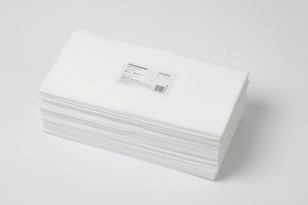 Whiteline, Полотенце бел 35*70 пачка/50шт ВЫБОР