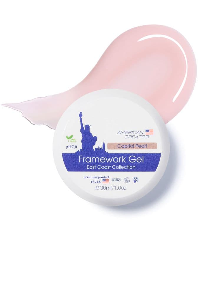 American Creator, Гель для наращивания ногтей East Coast-Framework Gel "Capitol Pearl" (30ml)