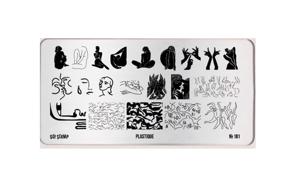 Go! Stamp, Пластина для стемпинга 181 Plastique