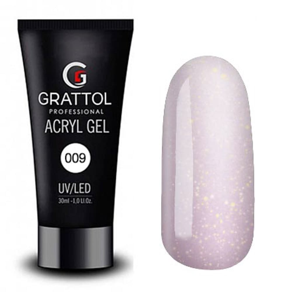Grattol Acryl Gel 09 с глиттером