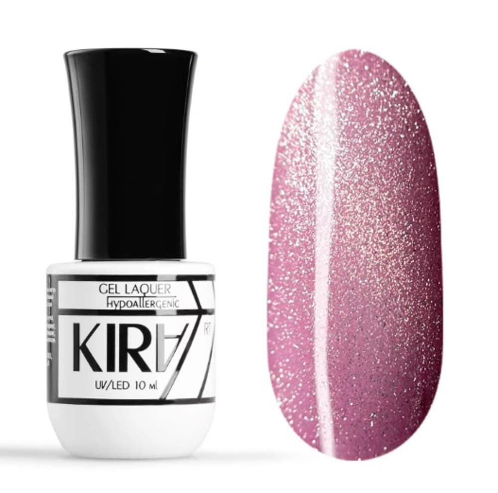КИРА гель-лак кошачий глаз ROSE 10мл