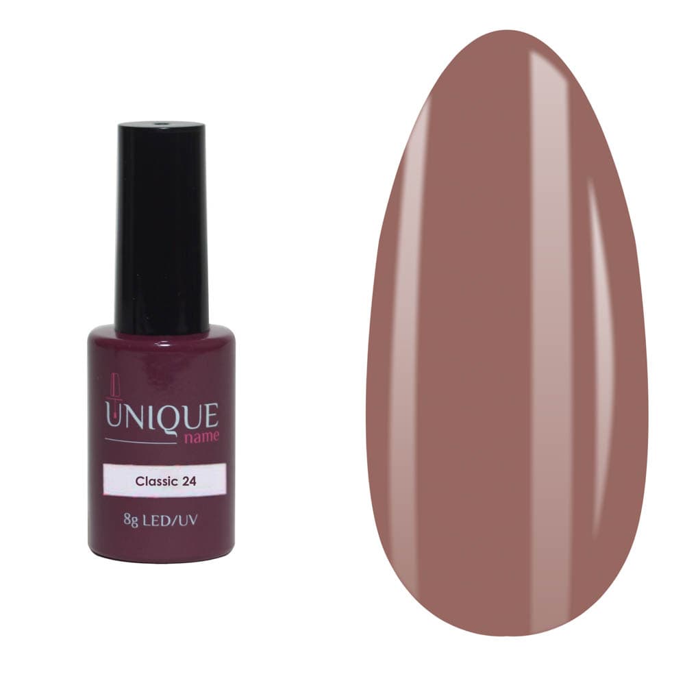 Unique, Гель-лак Классик 24 (Classic №24) (8ml)