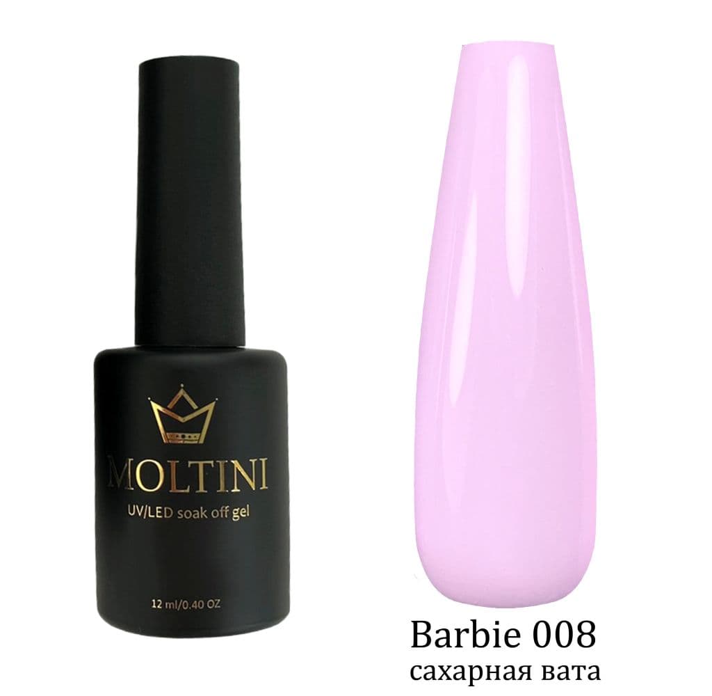 Moltini цветной гель-лак Barbie № 008. 12 мл.