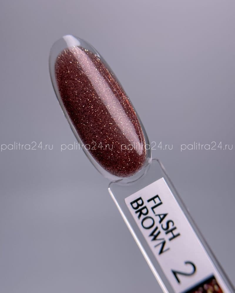 КИРА гель-лак FLASH BROWN 002 10 мл.