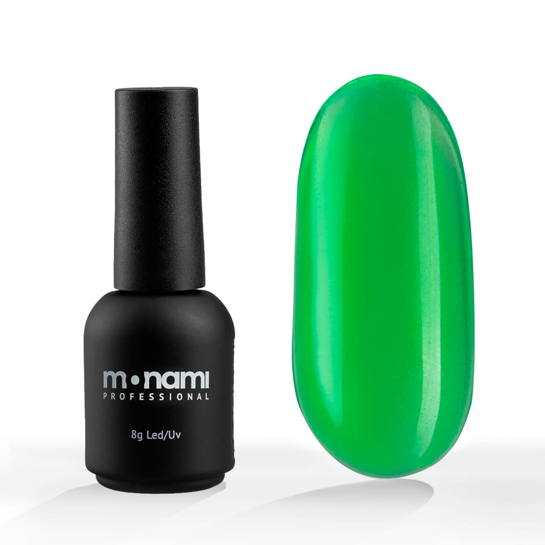Monami Гель-лак Neon Glass Green 8г #
