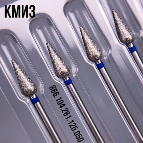 ФРЕЗА №113 КАПЛЯ d5,0 h12,5 синяя ГСАПЗ-5,0П-12,5С КМИЗ 118208