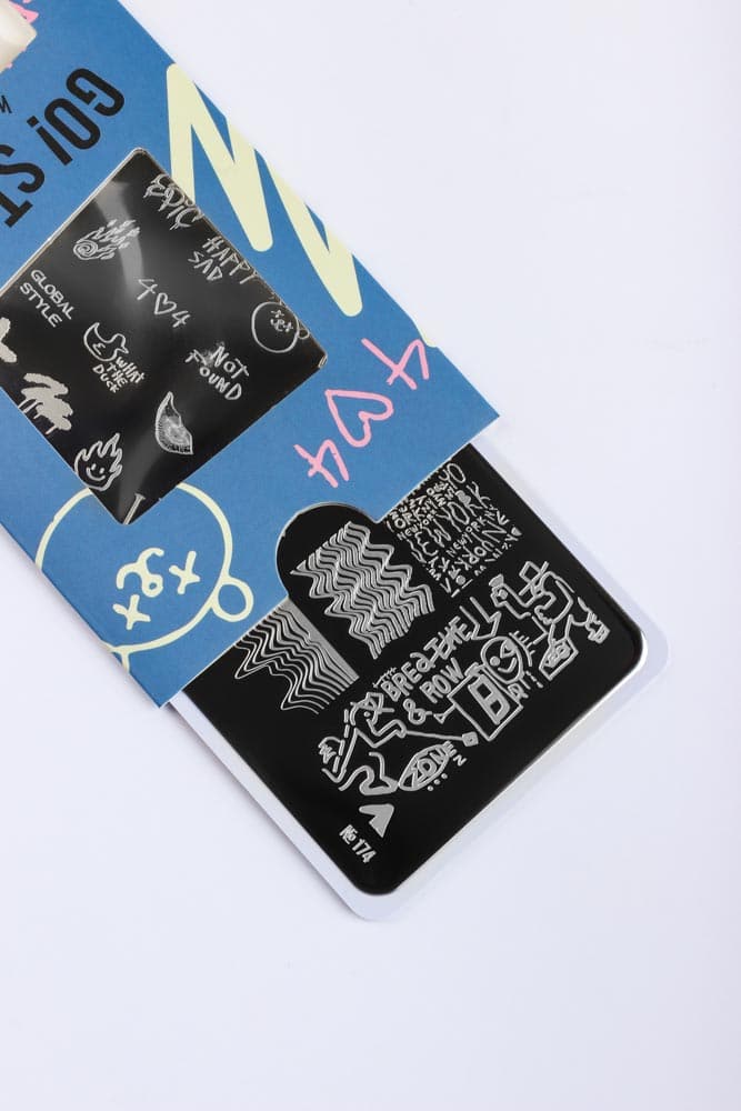 Go! Stamp, Пластина для стемпинга 174 Happy Sad