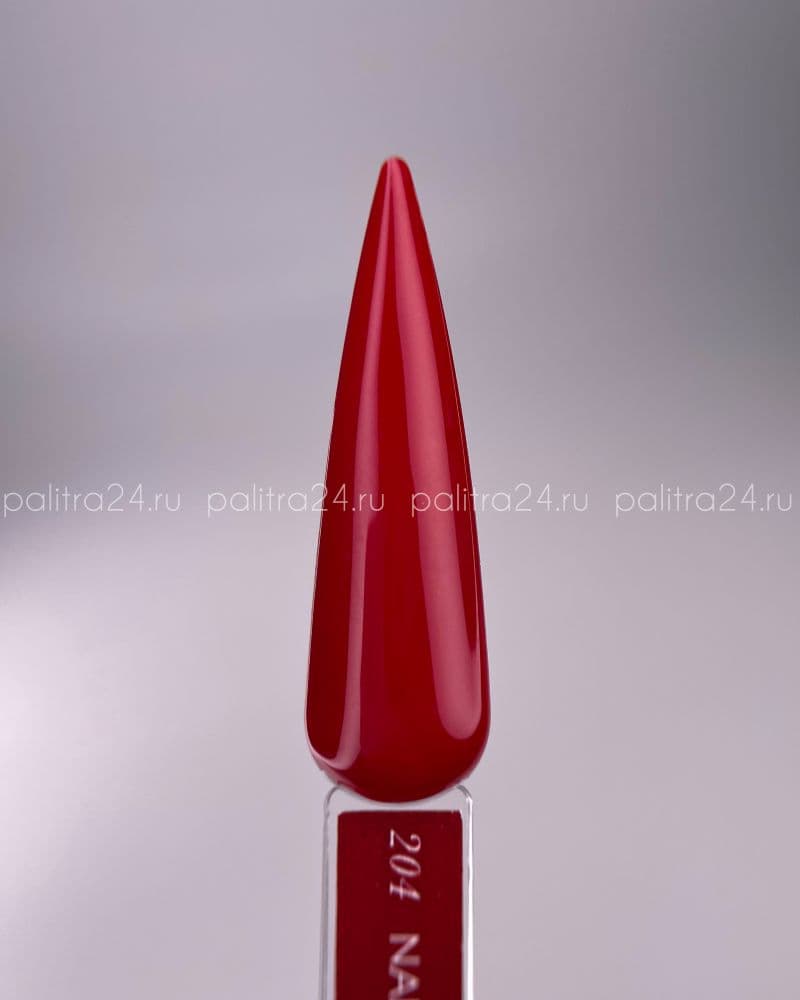 Nail Republic, 204 Perfect red гель-лак, Перламутрово-рубиновый (10 гр)