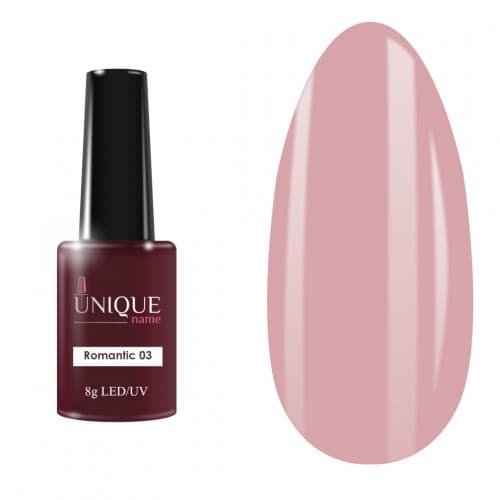 Unique, Гель-лак Романтика 03 (Romantic 03) (8ml)