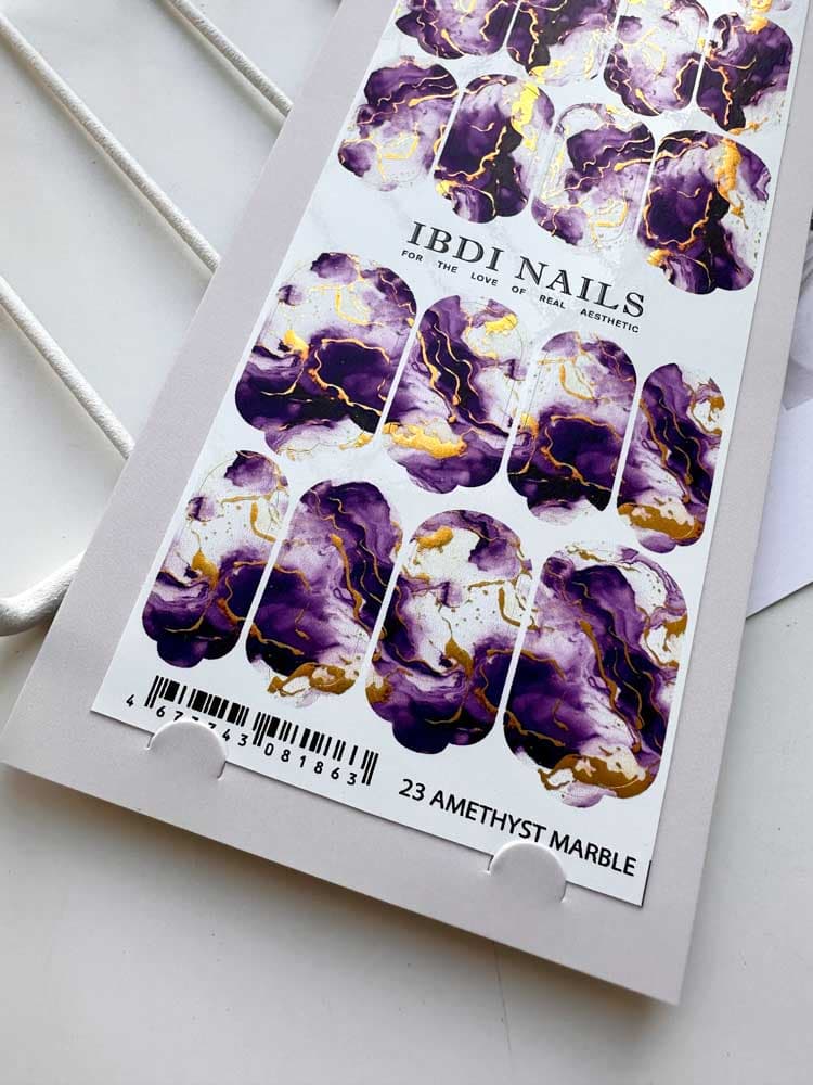 IBDI,  Пленки для маникюра IBDI NAILS 23 AMETHYST MARBLE