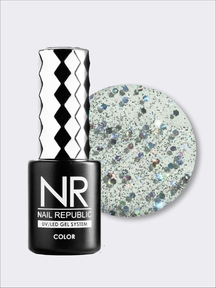 Nail Republic, 422 Diamonds гель-лак, Мерцающий алмаз (10 гр)