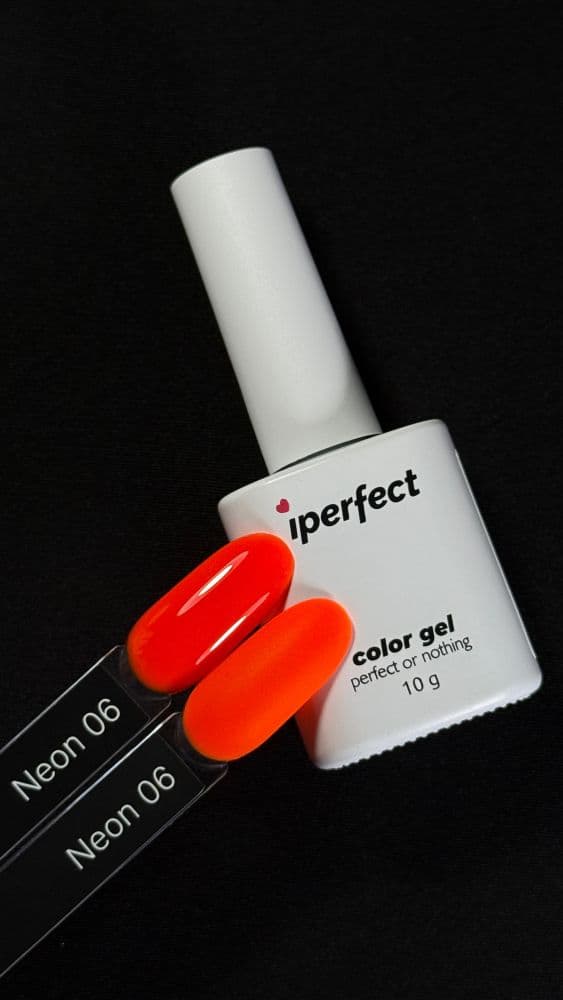 iPerfect, Neon color gel 06 - гель-лак для ногтей, 10гр флакон с кистью