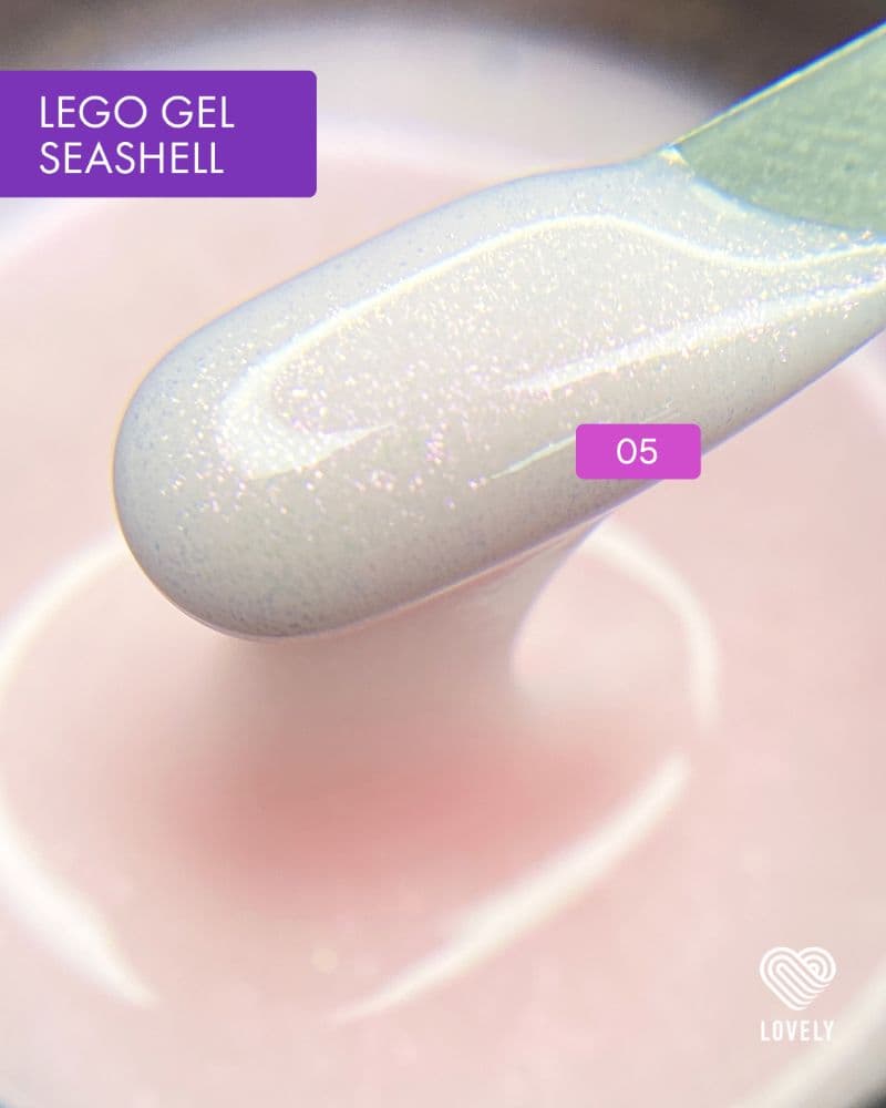Lovely, Гель для наращивания и укрепления Lego Gel Seashell 05, 15 ml