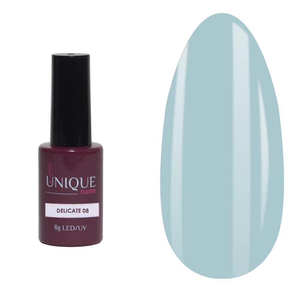 Unique, Гель-лак Нежный 08 (Delicate 08) (8ml)