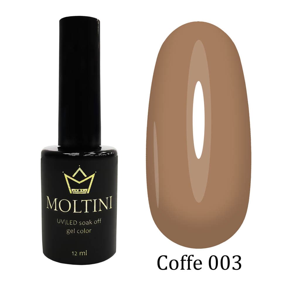 Moltini цветной гель-лак Coffe № 003. 12 мл.