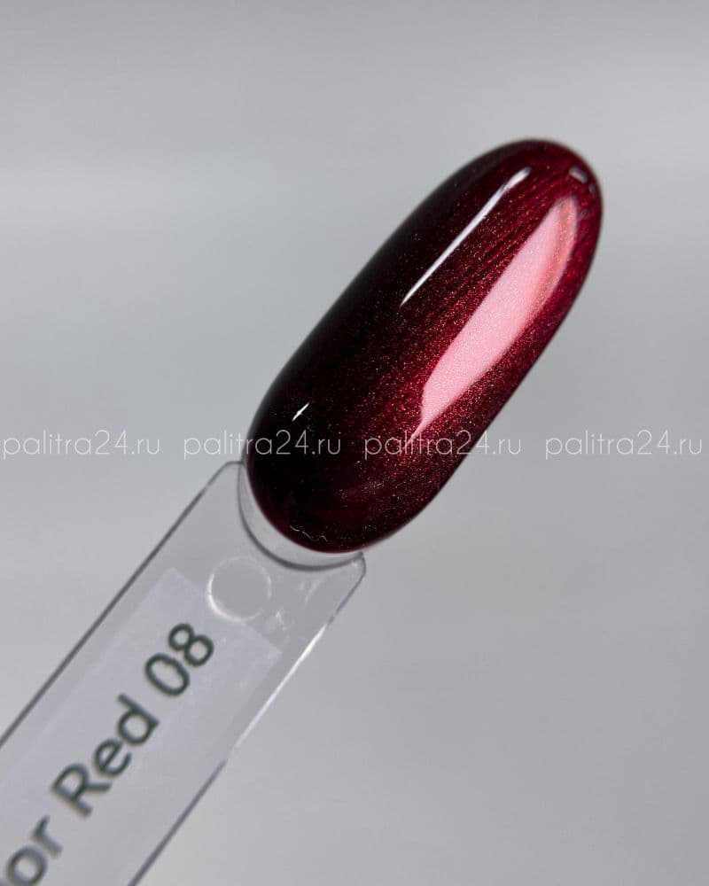 iPerfect, Red color gel 08, 10гр стеклянный флакон с кистью