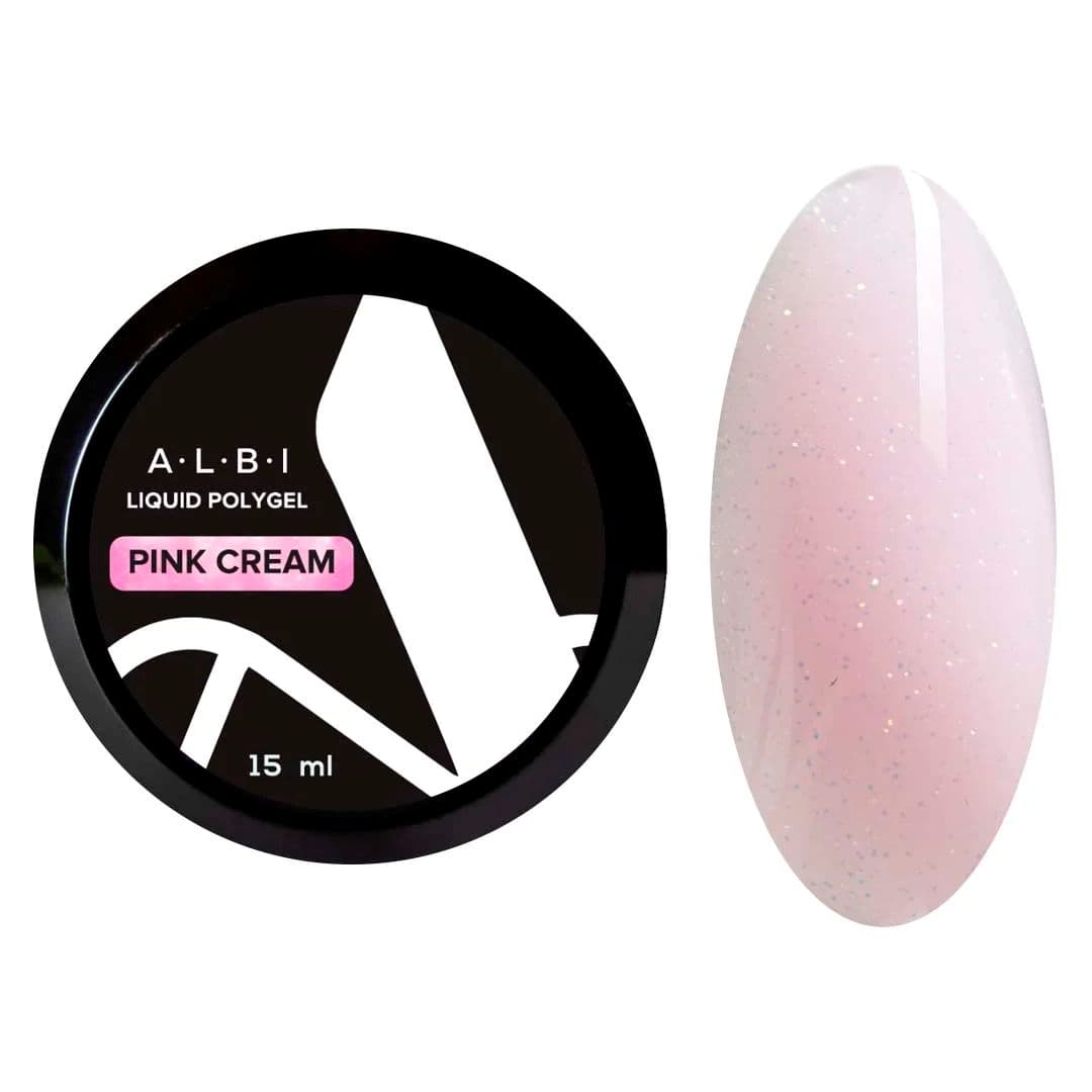 ALBI, LIQUID POLYGEL Pink Cream ,15ml (банка)