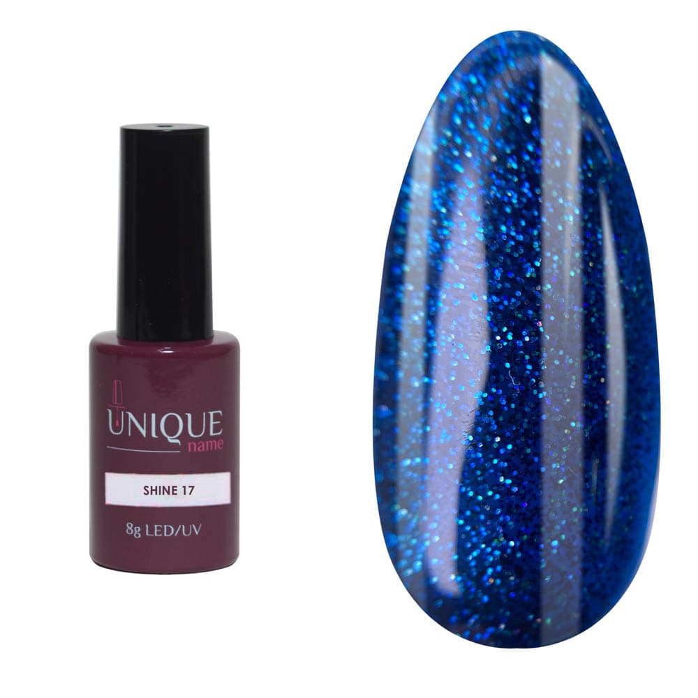 Unique, Гель-лак Сияние 17 (Shine 17) (8ml)