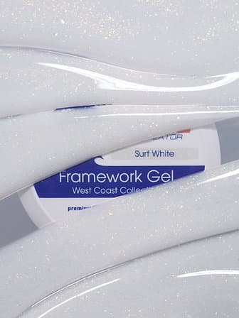 American Creator, Гель для наращивания ногтей West Coast-Framework Gel "Surf White" (30ml)
