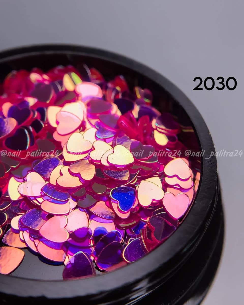Mila, 2030 MIX 2,5мм розовый зеркальный 