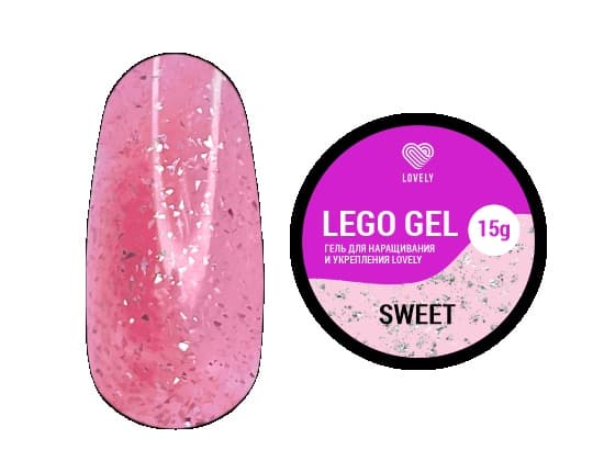 Lovely, Гель для наращивания и укрепления Lego Gel Sweet (003), 15 ml