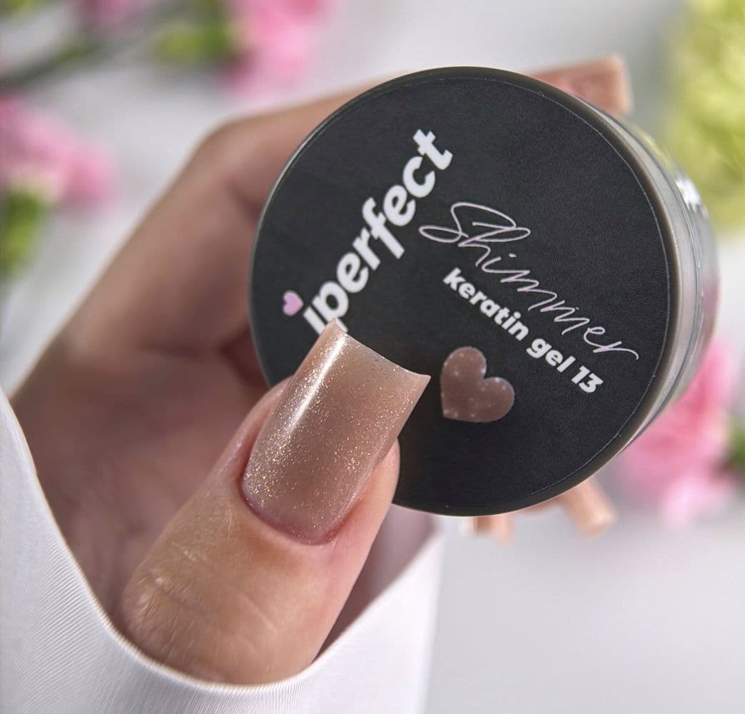 iPerfect, Shimmer keratin gel 13 - гель для укрепления и моделирования ногтей 15гр