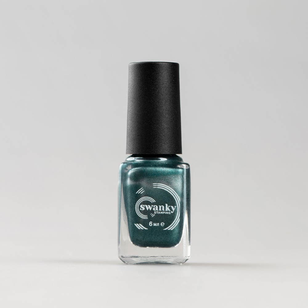 Swanky Stamping, Лак для стемпинга M0119 изумрудный 6мл #