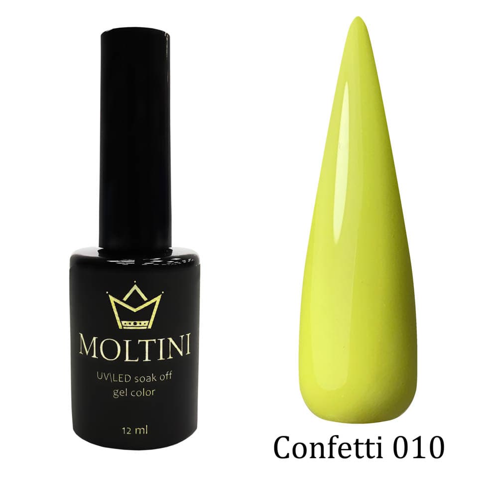 Moltini цветной гель-лак "Confetti" 010. 12 мл.#