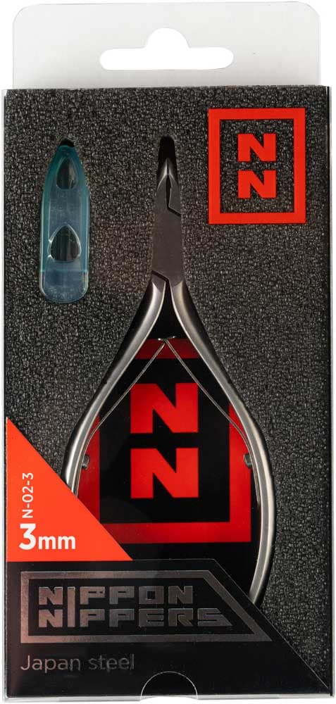Nippon Nippers. NN_N-02-3 Кусачки для кутикулы. Лезвие 3,5 мм. Двойная пружина. Ручная заточка 