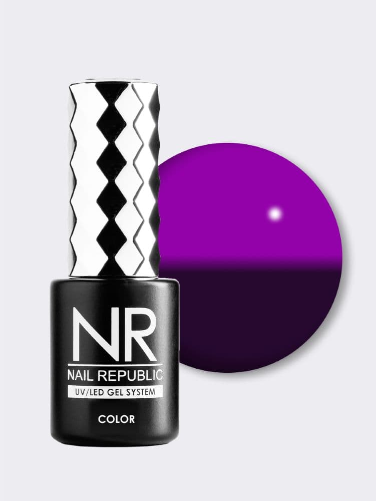 Nail Republic, Гель-лак THERMO COLOR 609, Сливовый-сиреневый (10мл)