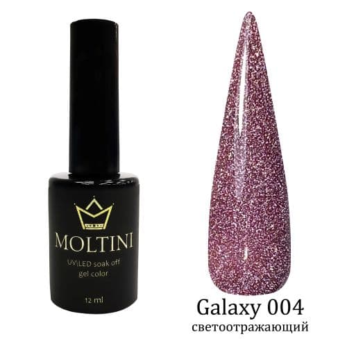 Moltini светоотр.гель-лак Galaxy 004. 12мл